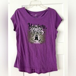 Yosemite “official” Bear T-shirt, Violet NWT Size Large